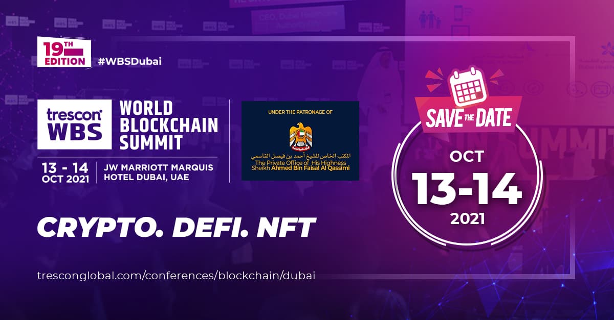 Dubai World Blockchain Summit, 19th Global Edition