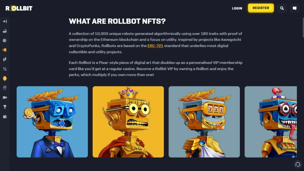 Rollbot NFTs: Unlock NFT Gambling At Rollbit Casino